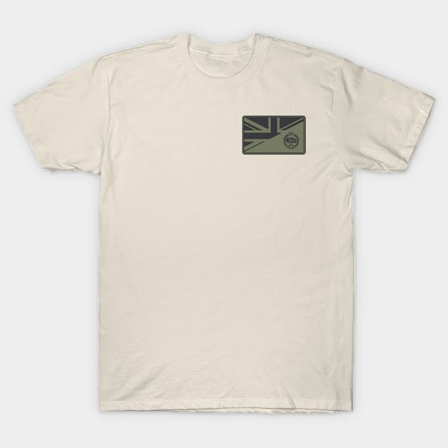 The Royal Tank Regiment (Small logo - Subdued) T-Shirt by TCP